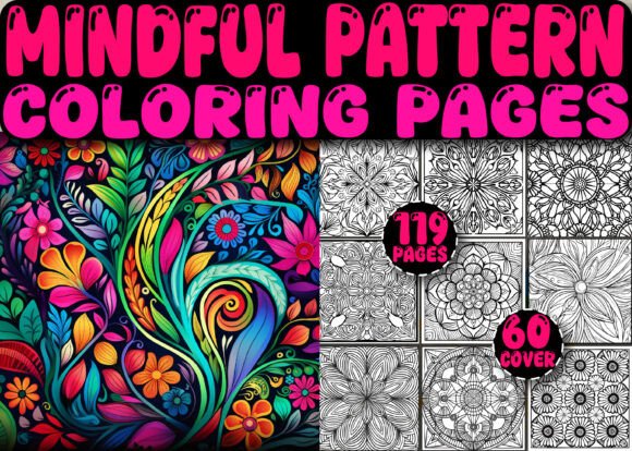 119 Mindful Pattern Coloring Book Pages