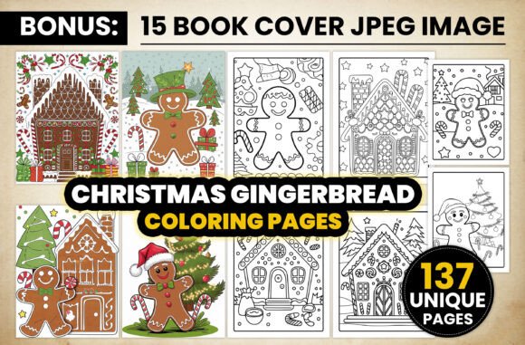 137 Christmas Gingerbread Coloring Pages: A Strategic Creative Asset for Modern KDP Publishers and Design Professionals