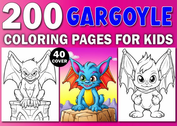 200 Gargoyle Coloring Pages for Kids