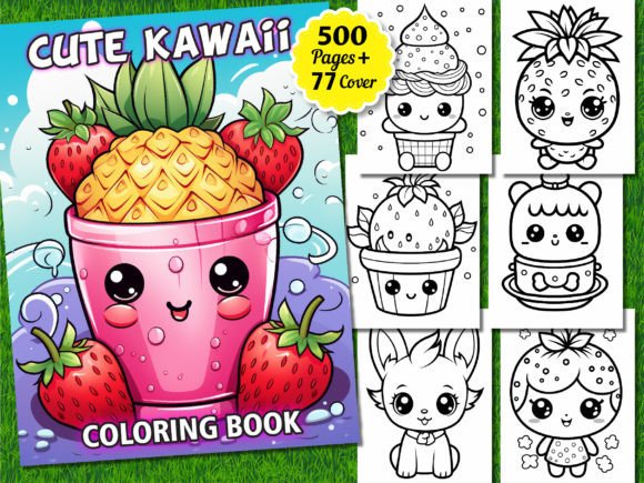 500 Cute Kawaii Coloring Pages for Kids