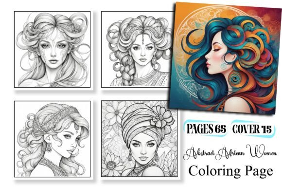 Abstract African Women Coloring Pages: A Creative & Culturally Rich Resource for KDP Publishers and Educators