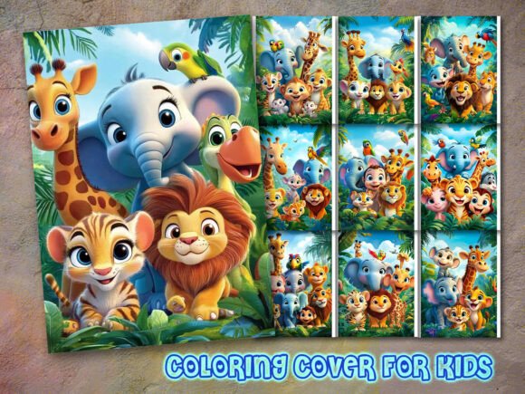 Animal Coloring Book Cover Design That Converts and Connects