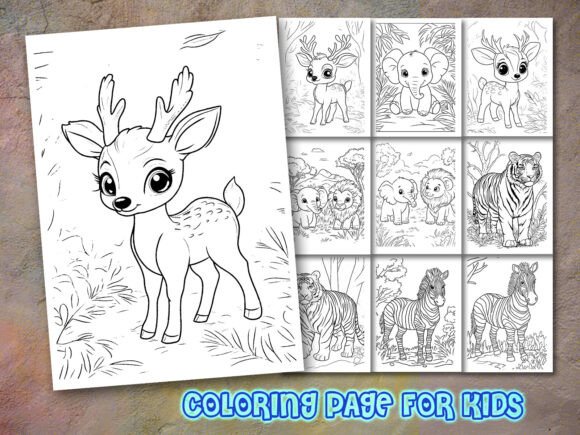 Animal Coloring Page for KDP: Your All-in-One Interior Solution for Profitable, Kid-Friendly Coloring Books