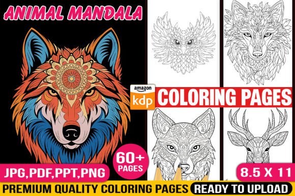 Animal Mandala Coloring Pages
