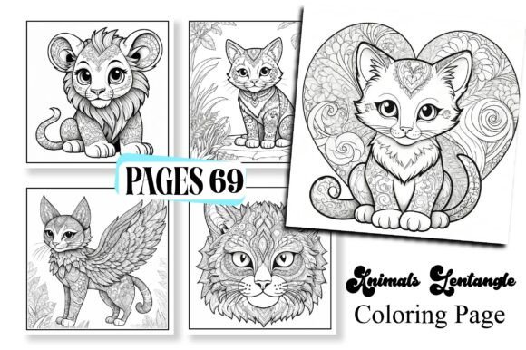 Animals Mandala Coloring Pages - Adults