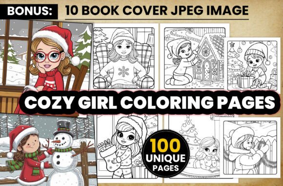 Bold Easy Cozy Girl Coloring Pages