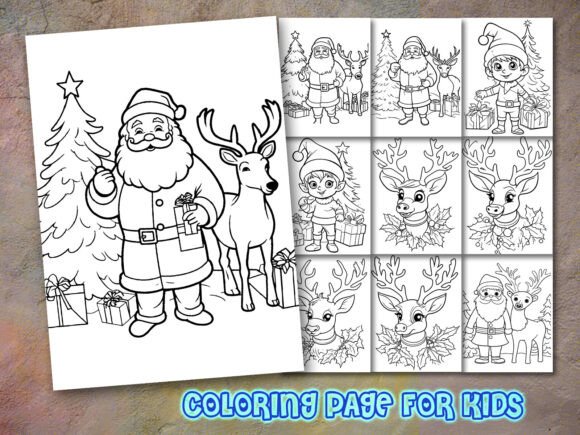 Christmas Coloring Page for Kdp