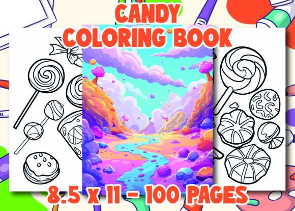 Sweet Candy Coloring Pages for Kids