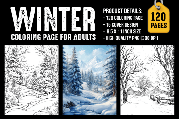 Winter Coloring Pages for Adults: Calm, Creativity, and Cozy Focus—All in One Download